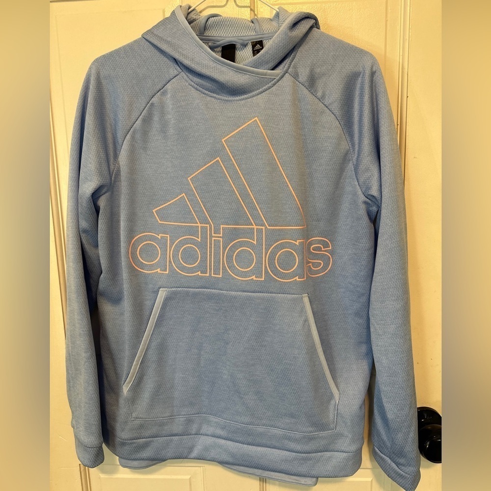 NWOT Adidas Blue Hoodie with Kangaroo Pocket. Size‎ Medium